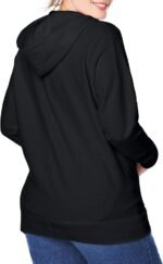 JUST MY SIZE womens Just My Size Zip-up Fleece Women's Hoodie, Ecosmart Hooded Sweatshirt, Plus Size - Image 4
