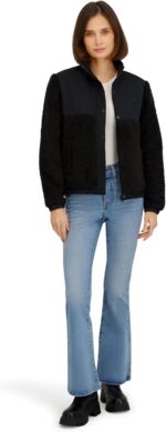 Billabong Women's Full Zip Sherpa Mixed Nylon Jacket - Image 2
