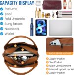 KOGTLA Women's Large Pebbled Leather Purses with Satchel Strap, Ladies Vegan Leather Tote Handbags, Hobo Shoulder Bags - Image 6
