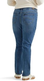 Lee Women's Plus Size Ultra Lux Comfort With Flex Motion Straight Leg Jeans - Image 3