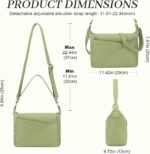 KOGTLA Crossbody Purses for Women with Adjustable Strap, Ladies Medium Vegan Leather Shoulder Bags, Hobo Handbags - Image 4