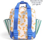 Itzy Ritzy Toddler Backpack - Daycare Bag - Features Adjustable Shoulder Straps, 2 Side Pockets & Spacious Interior with Wipeable Fabric Lining & Name Label, Pasta - Image 3