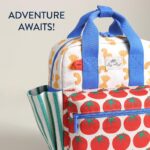Itzy Ritzy Toddler Backpack - Daycare Bag - Features Adjustable Shoulder Straps, 2 Side Pockets & Spacious Interior with Wipeable Fabric Lining & Name Label, Pasta - Image 5