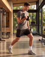 Real Essentials 3 Pack: Men's 2 in 1 Mesh 7" Running Workout Gym Shorts with Compression Liner (Available in Big & Tall) - Image 6