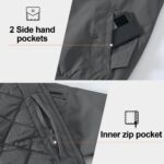 Gopune Men's Windproof Bomber Jacket Warm Water Resistant Windbreaker Winter Outwear Quilted Jackets Coats - Image 6
