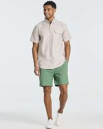 Real Essentials 3 Pack: Men's 7" Cotton Chino Golf Walking Shorts Elastic Waist Drawstring Back Pockets Casual Lounge Hybrid - Image 5