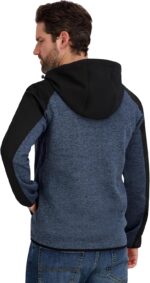 Reebok Men's Full Zip Hooded Sweater Fleece Jacket - Image 3