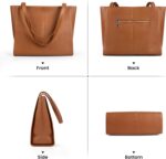 befen Genuine Leather Tote Bag for Women Work, Women's Leather Shoulder Bags Purses Satchel Handbags with Laptop Compartment - Image 6