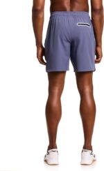 Reebok Men's Turbo 2.0 7” Short, Standard Fit, Lightweight Stretch Poly Fabric - Image 3