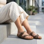 CUSHIONAIRE Luna Sandals for Women, Cork Footbed Womens Sandals for Summer Comfort with Adjustable Straps, Wide Width Available - Image 6