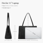 befen Genuine Leather Laptop Tote Bag for Women, Womens 15 Inch Computer Bags Work Totes Purse Shoulder Purses Handbags - Image 4