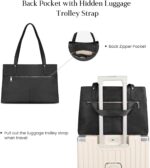 befen Genuine Leather Laptop Tote Bag for Women, Womens 15 Inch Computer Bags Work Totes Purse Shoulder Purses Handbags - Image 6
