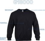 Gildan Unisex Adult Fleece Crewneck Sweatshirt, Style G18000, Multipack - Image 5