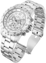 Invicta Men's 1326 Invicta II Chronograph Black Dial Two-Tone Stainless Steel Watch - Image 3