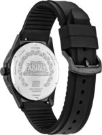 CITIZEN Men's Eco-Drive Marvel Black Panther, 42mm Black Stainless Steel Case with a Black Dial & Silicone Strap (Style: AW1858-03W) - Image 3