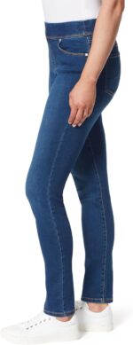 Gloria Vanderbilt Women's Amanda Pull on High Rise Jean Standard - Image 3
