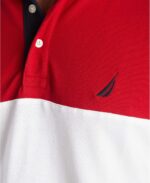 Nautica Men's Short Sleeve 100% Cotton Pique Color Block Polo Shirt - Image 5
