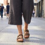 CUSHIONAIRE Lane Cork Footbed Womens Sandals Comfortable Double Buckle Slip On Sandals for Women with Arch Support and Classic Two Strap Design - Image 5