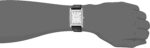 Bulova Men's Stainless Steel 3-Hand Calendar Date Quartz Watch with Black Leather Strap, Rectangle Dial Style: 96B107 - Image 4