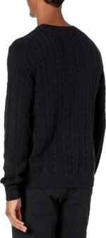 Amazon Essentials Men's Crewneck Cable Cotton Pullover Sweater - Image 2
