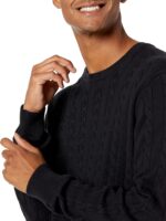 Amazon Essentials Men's Crewneck Cable Cotton Pullover Sweater - Image 3