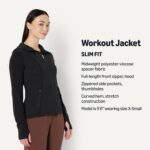Amazon Essentials Women's Fitted Active Sweat Zip Jacket with Hood - Image 4