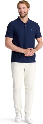 Izod Men's Advantage Performance Short Sleeve Fashion Polo Shirt - Image 4