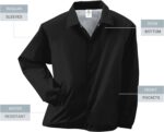 Augusta Sportswear mens Nylon Coach's Jacket/Lined - Image 3