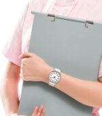 HOLSTOUR Nurse Watch for Healthcare Professionals, Students, Women & Men | Clear and Easy to Read, Luminous Dial, 12/24 Hour Military Time Display With Second Hand, Colored Silicone Strap - Image 6