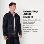 Amazon Essentials Men's Rigid Denim Relaxed-Fit Utility Jacket with Pockets - Image 4
