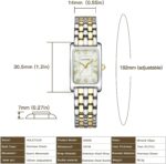 HOLSTOUR Gold Watches for Women Vintage Bracelet Roman Dial Rectangular Case Gold Watch Waterproof with Tools - Image 4