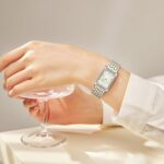 HOLSTOUR Gold Watches for Women Vintage Bracelet Roman Dial Rectangular Case Gold Watch Waterproof with Tools - Image 6