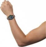 Citizen Men's Eco-Drive Weekender Garrison Field Watch in Black Ion Plating Stainless Steel with Brown Leather Strap, Navy Dial (Model: BM8478-01L) - Image 5