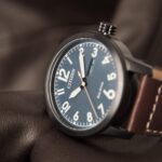Citizen Men's Eco-Drive Weekender Garrison Field Watch in Black Ion Plating Stainless Steel with Brown Leather Strap, Navy Dial (Model: BM8478-01L) - Image 9