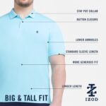 Izod Men's Big and Tall Advantage Performance Short Sleeve Polo Shirt - Image 5