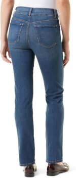 Gloria Vanderbilt Womens Shape Effect Pull on High Rise Straight Leg Jean Standard - Image 3