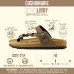 CUSHIONAIRE Women's Libby Cork footbed Sandal with +Comfort and Wide Widths Available, - Image 4