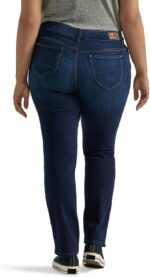 Lee Women's Plus Size Legendary Mid Rise Straight Leg Jean - Image 3