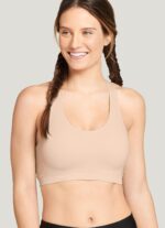 Jockey womens Mid Impact Removable Cup Seamless Sports Bra - Image 3