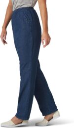 Chic Classic Collection Women's Cotton Pull-on Pant with Elastic Waist - Image 3