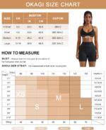 OMKAGI Halter Sports Bras for Women Padded Strappy Bra Open Back Workout Gym Crop - Image 5