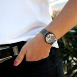 Nine West Women's Floral Dial Mesh Bracelet Watch - Image 2