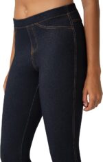 no nonsense Womens Stretch Denim Leggings with Pockets - Image 3