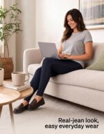 no nonsense Womens Stretch Denim Leggings with Pockets - Image 7
