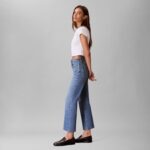 Calvin Klein Women's High Rise Straight Fit Jeans - Image 4
