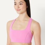 Amazon Essentials Women's Active FormFlex Buttery Soft Light Support Square Neck Racerback Sports Bra - Image 4
