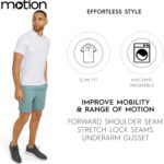 Motion Men's Slim Fit Active Performance and Everyday Super Soft Stretchable Polo Shirt (S-XL) - Image 4