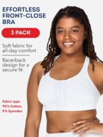 Fruit of the Loom Women's Front Close Builtup Sports Bra - Image 2