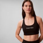Calvin Klein Women's Performance Logo Medium Impact Sports Bra - Image 3