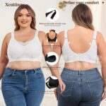 Xcutting Lace Women's Seamless No Underwire Bra Soft Wireless Comfort Bralettes Full Coverage Bralette Everyday T-Shirt Bra - Image 4